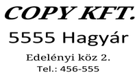 Szöveglemez Printer S 200 bélyegzőhöz